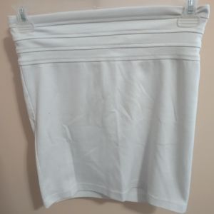White bodycon skirt